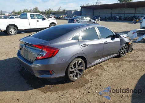 2020 Honda Civic Sport из США, поврежденный, VIN 2HGFC2F84LH542259